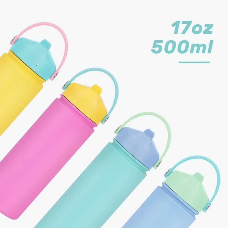 Fashionable cup New Insated Stainless Steel Sports Water Cup 17OZ Portable Handheld Water Cup With Straw Insated Cup And Straw Cup Y251110