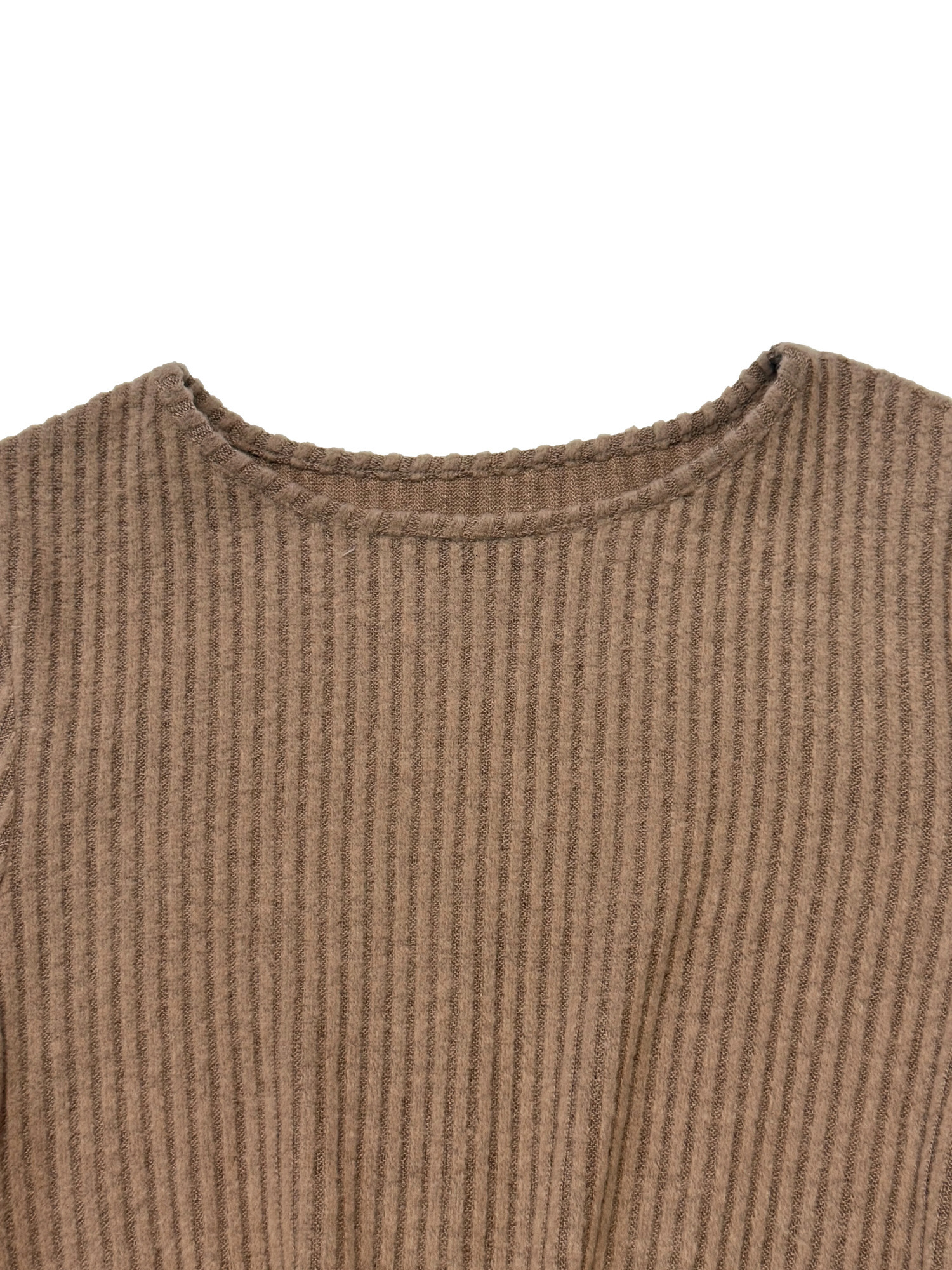 Womens Solid Color Round Neck Belted Slit Hem Midi Dress Casual Long Sleeve Shift Office Autumn 251110