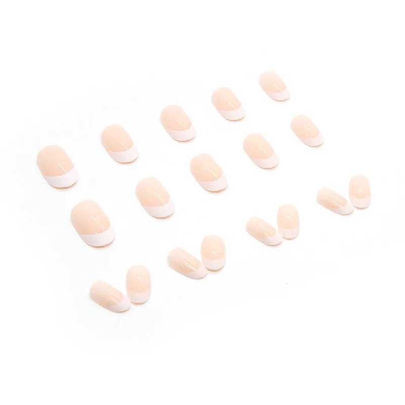 24 Short French Minimalist Nails with Jelly and Nail Archive W250410