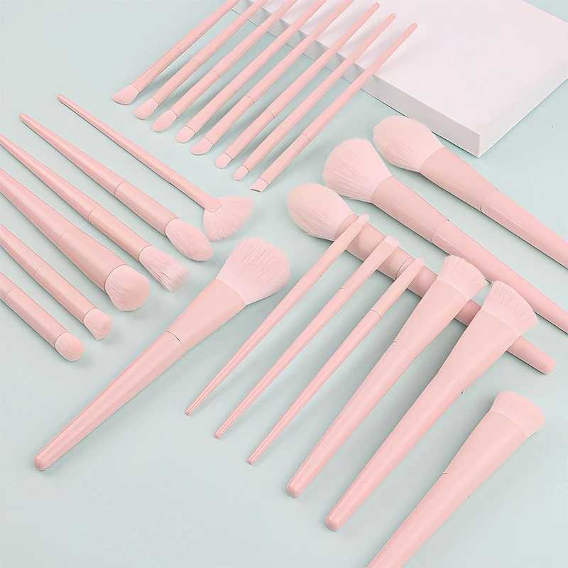1/28PCS Pink Wooden Handle Makeup Brushes Eye And Face Tools Full Set Of Makeup Brushes For WomenProfessional Beauty Tool Set L251110