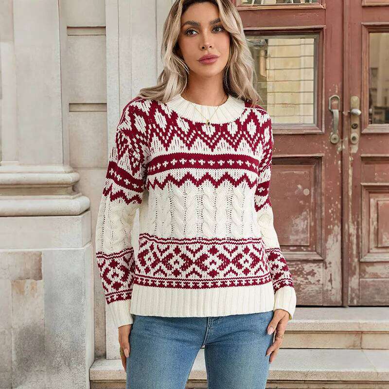 Casual Loose For Woman Winter Trend Women's Long Sleeve Knitting Sweater Knitwear Pullovers Vintage Female Tops Clothes Designer Sweater Women