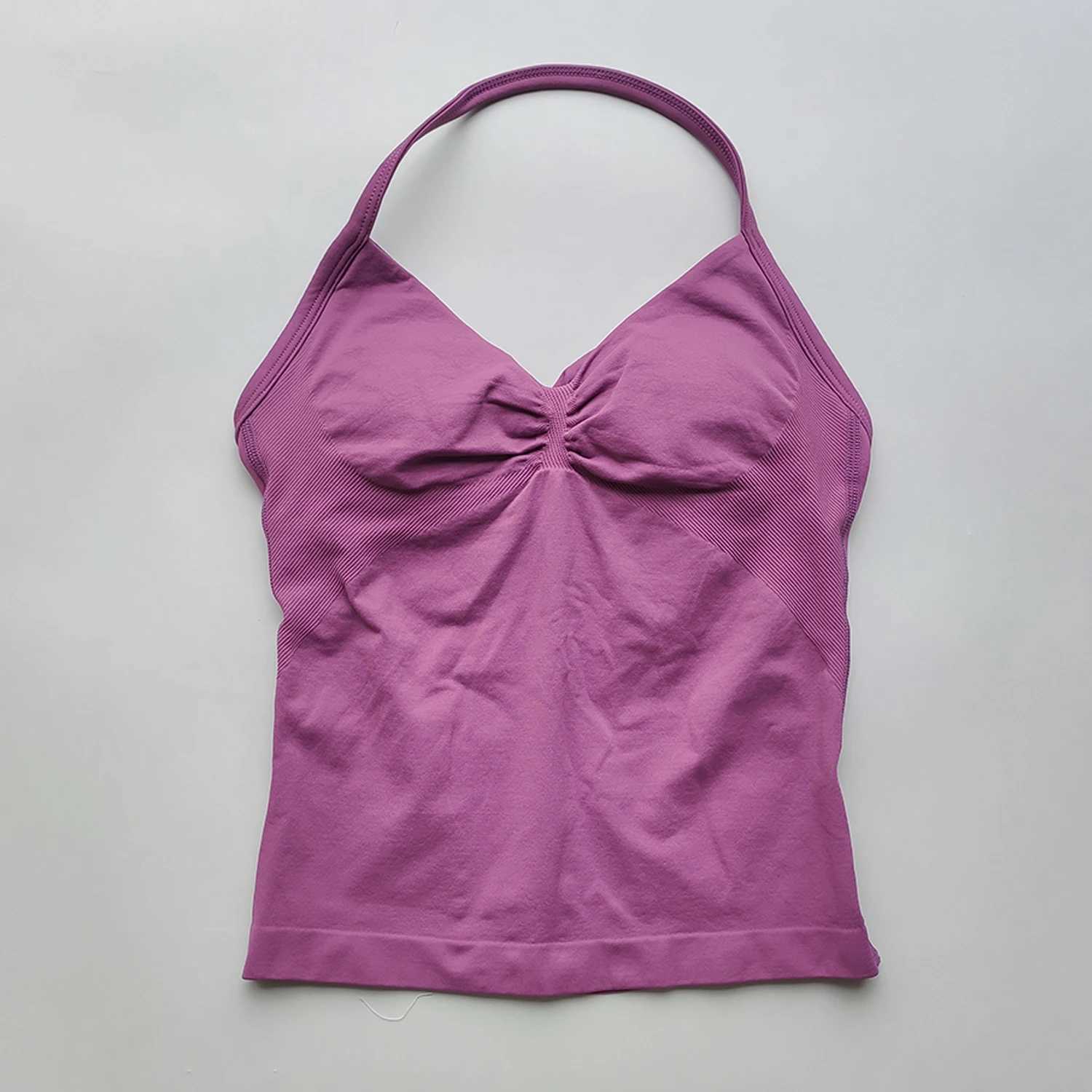 Impact Longline Strappy Gym Tops Backless Gym Clothes Womens Scrunch Exercise Top Open Back Bra Running Yoga Vest TopXJ250410