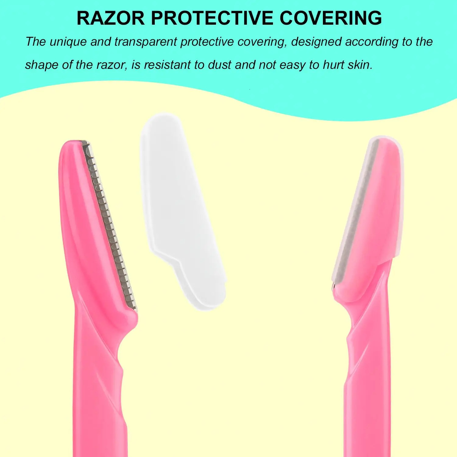 66 eyebrow and facial razors eyebrow and hair trimmers and razors suitable for both women and men with protective covers safe and beginner friendly 25