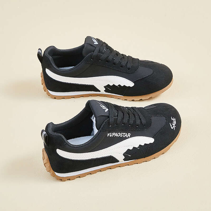 Black Racing Dexun for Women New Mesh Breathable Forrest Gump Sports Casual Apple Shoes Leather Surface HQ-D06