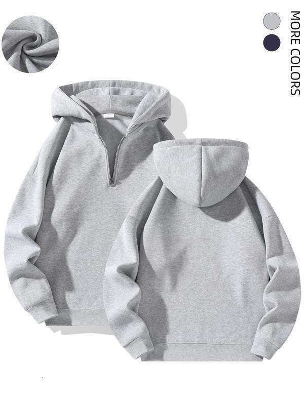 In Stock Foreign Trade European And Cross-Border Autumn Winter American Style Zipper Hoodie Loose Fit Sports Casual Sweatshirt Long Sleeve Top c6f0