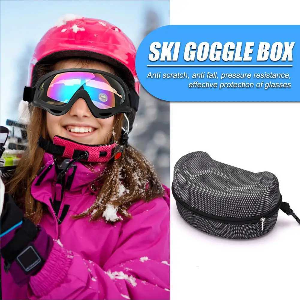 Travel Snowboard Ski Goggles Case Winter Outdoor Skiing Glasses EVA Sunglasses Storage Box Crush-resistant Case K251110