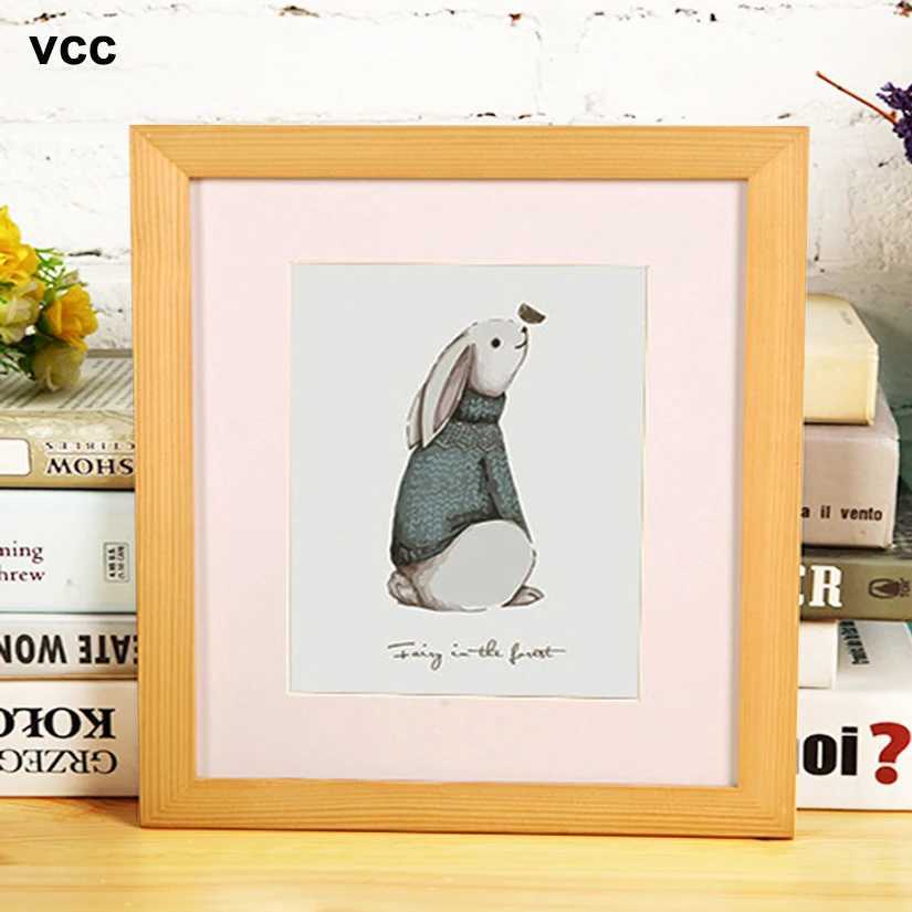 Nature Wooden Square Picture 30X30 35X35cm Plexiglass Include Poster Frames For Wall Hanging Photo Frame L251110 H260306