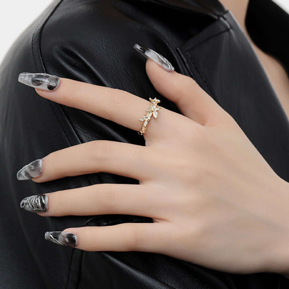 DHcollections gold Butterfly for Women, Niche Original INS Style, Exquisite Open Ring, Trendy Fashionable Temperament Index Finger Ring Wholesale