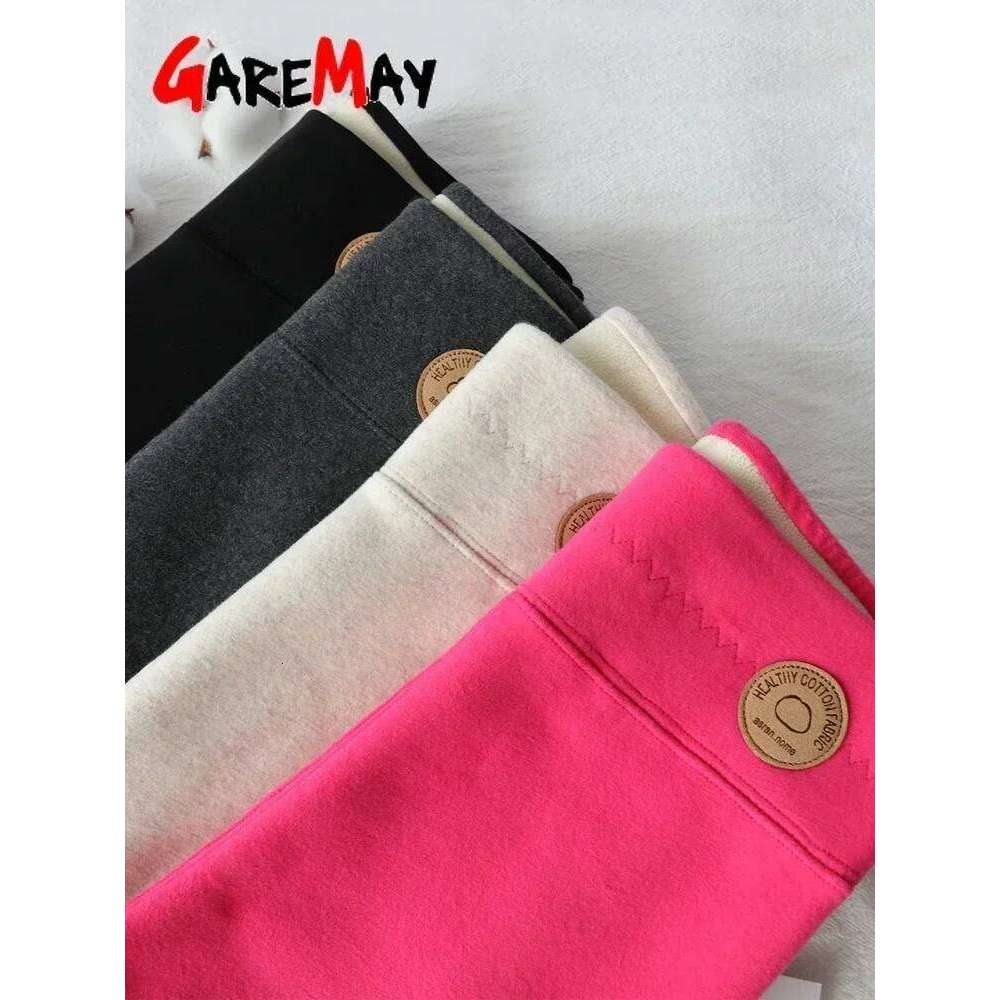 Women's Winter Thermal Velvet Cotton Slimming Tights With Fleece Pant Black Stretch Gray Thick Warm Leggings For Women