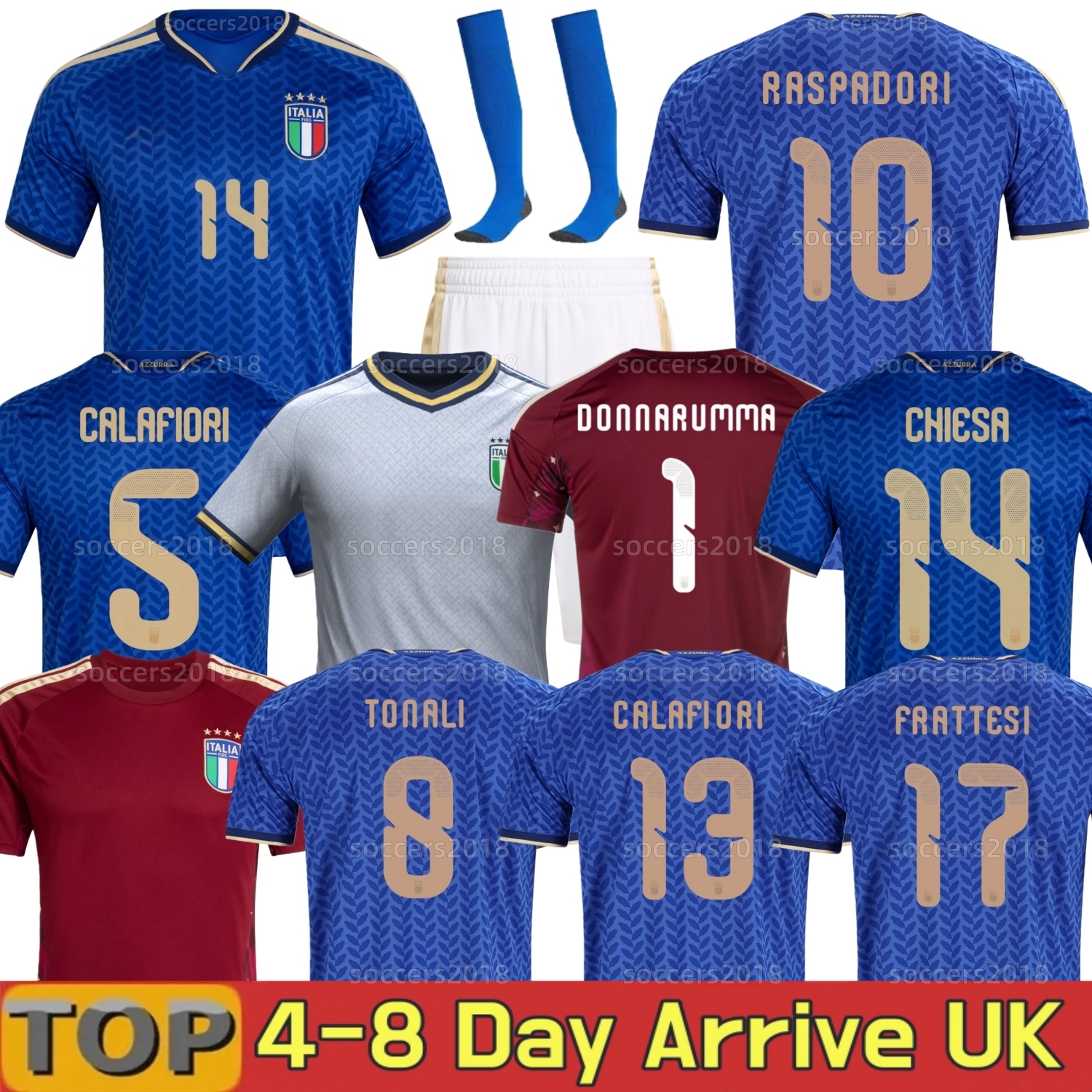 Italy 2026 World Cup soccer jerseys Maglia italia PELLEGRINI GIRELLI VERRATTI ChIeSaEs 26 27 Home Away Player football shirts tonali men kids kit GOALKEEPER BARELLA