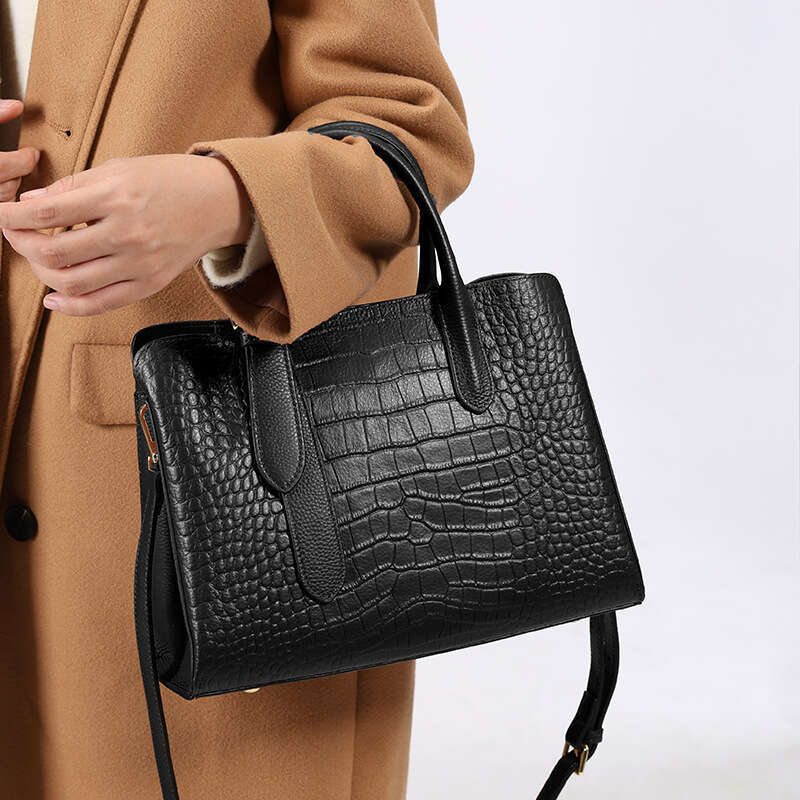 Luxury Bags Designer Niche Genuine Leather Women's Shoulder Bags High-end New Crocodile Pattern Tote Bag Versatile Fashion Cross Body Bag