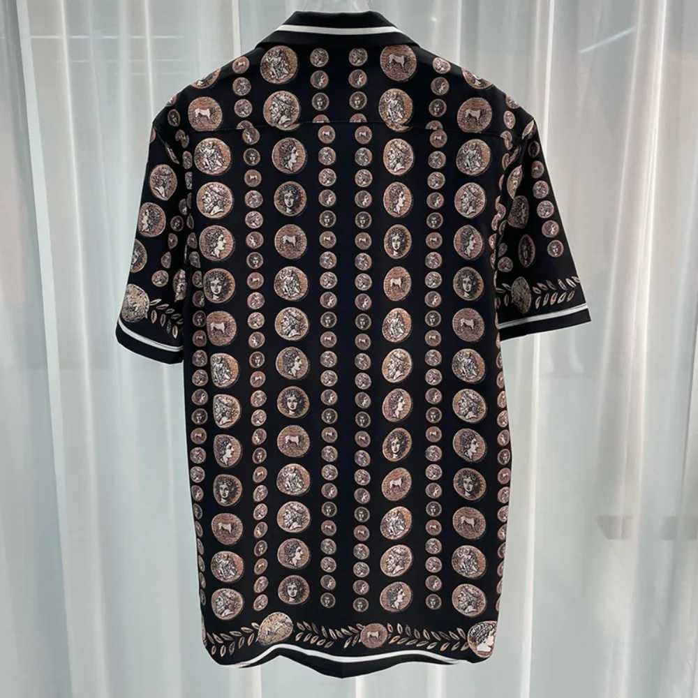 2024 Spring/Summer New Youth Popular Travel Digital Printing Mens Short sleeved Shirt X250410