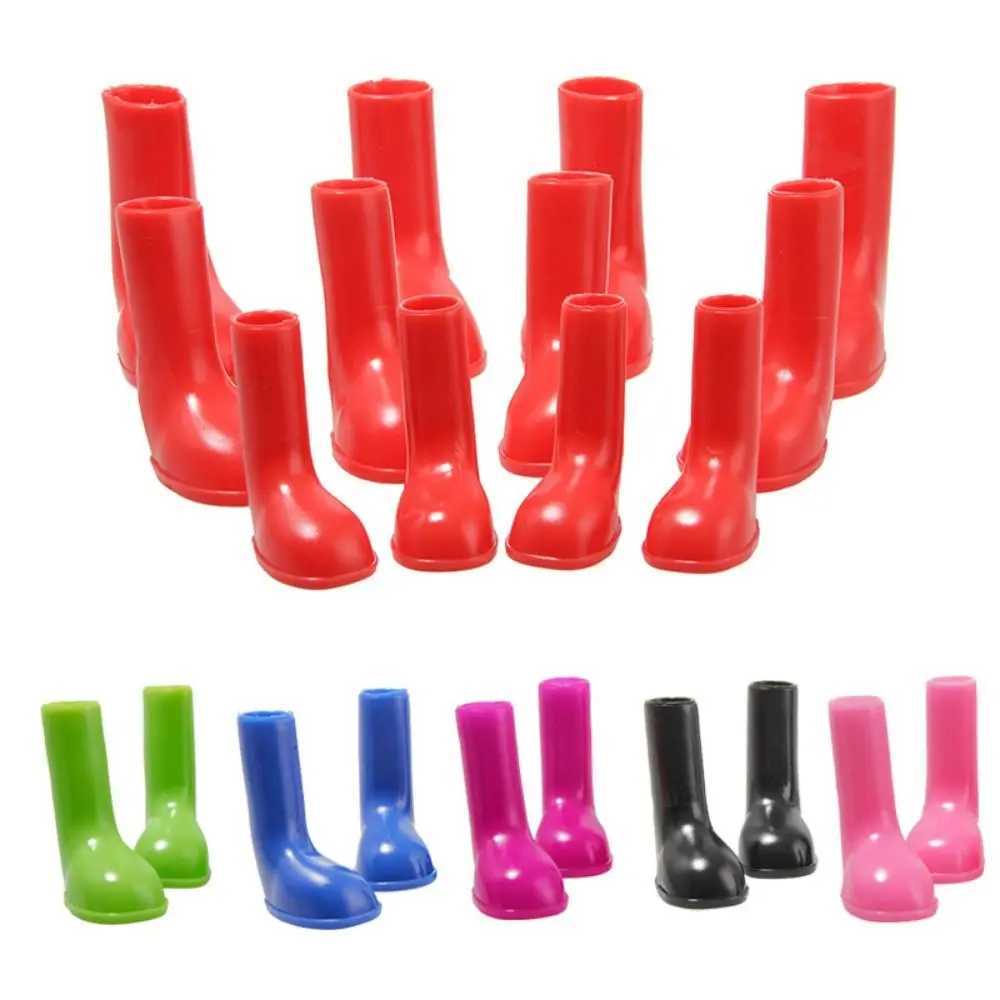 4 waterproof pet dog shoes anti slip anti licking pet paws reusable elastic dog rain boots for outdoor use T2504010