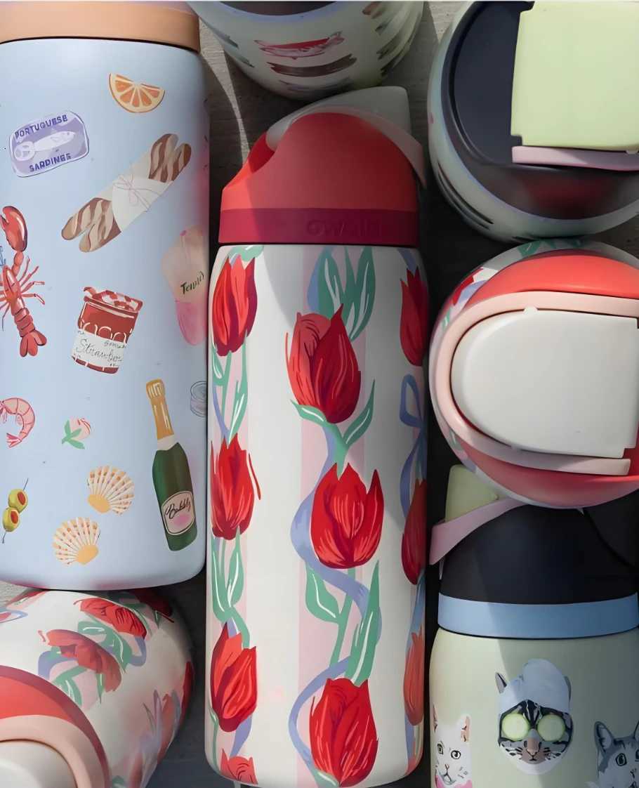 Fashionable cup 32oz24OZ Boneyard Vacuum Flasks Thermoses Water Bottle Drinkware Thermo Stainless Steel Thermal g Cold Hot Y251110