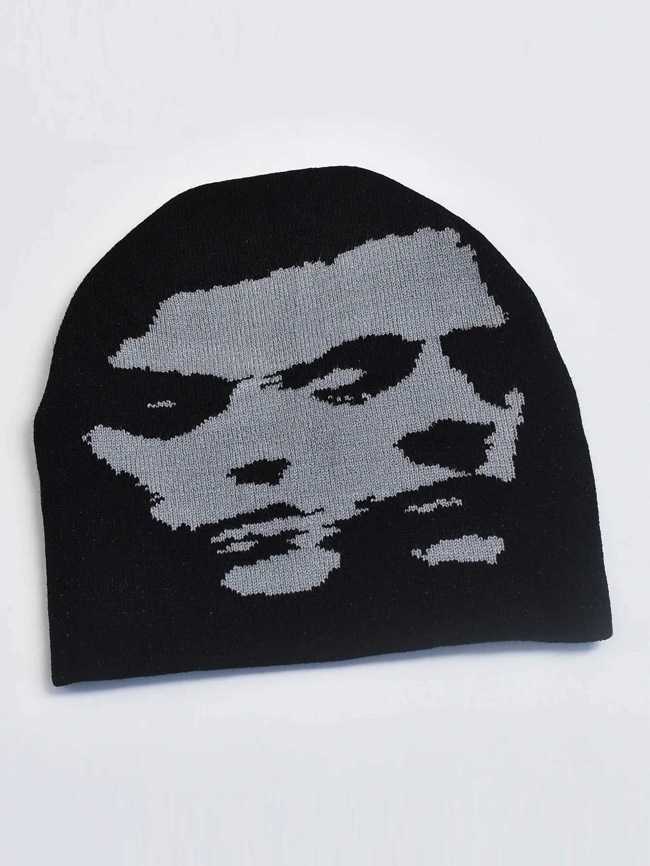 Knitting Hat for Men Women Fashion Pullover Cap Y2k Goth Warm Beanie HatsXJ251110