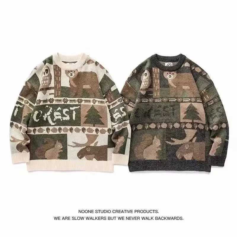 Fashion Loose Long Sleeve Crew Neck Sweater Womens Style Retro Japanese Design Autumn Winter New Arrival plus Size Slimming Trendy Y251110