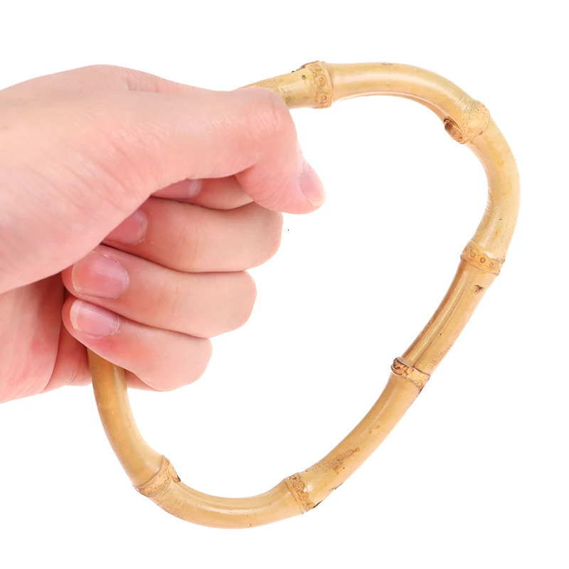 1pc Vintage Bamboo Bag Wooden Handles Replacement Diy Accessories For Women Handbags 251110