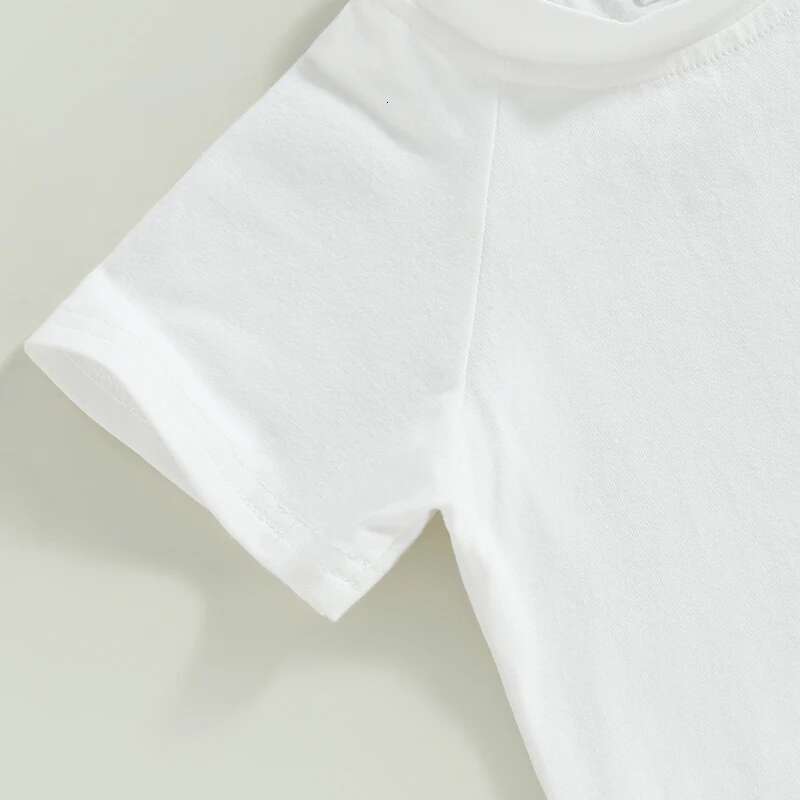 GS- Ddmyshoesvip 0-4Years Toddler Girls Boys Summer Tops Solid Color Short Sleeve O Neck Loose T Shirt