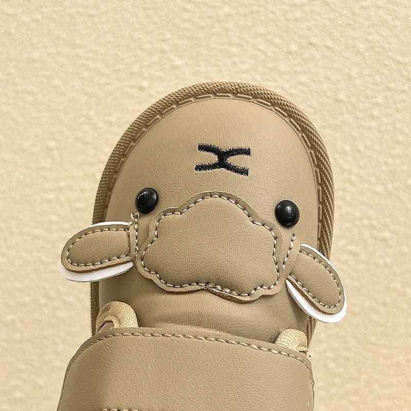 Fashion Girl Shoes New Cute Cartoon Versatile Kid Sneakers Winter Warm Trendy Boy Shoe with Fleece Simple Daily Ankle BootsT251110