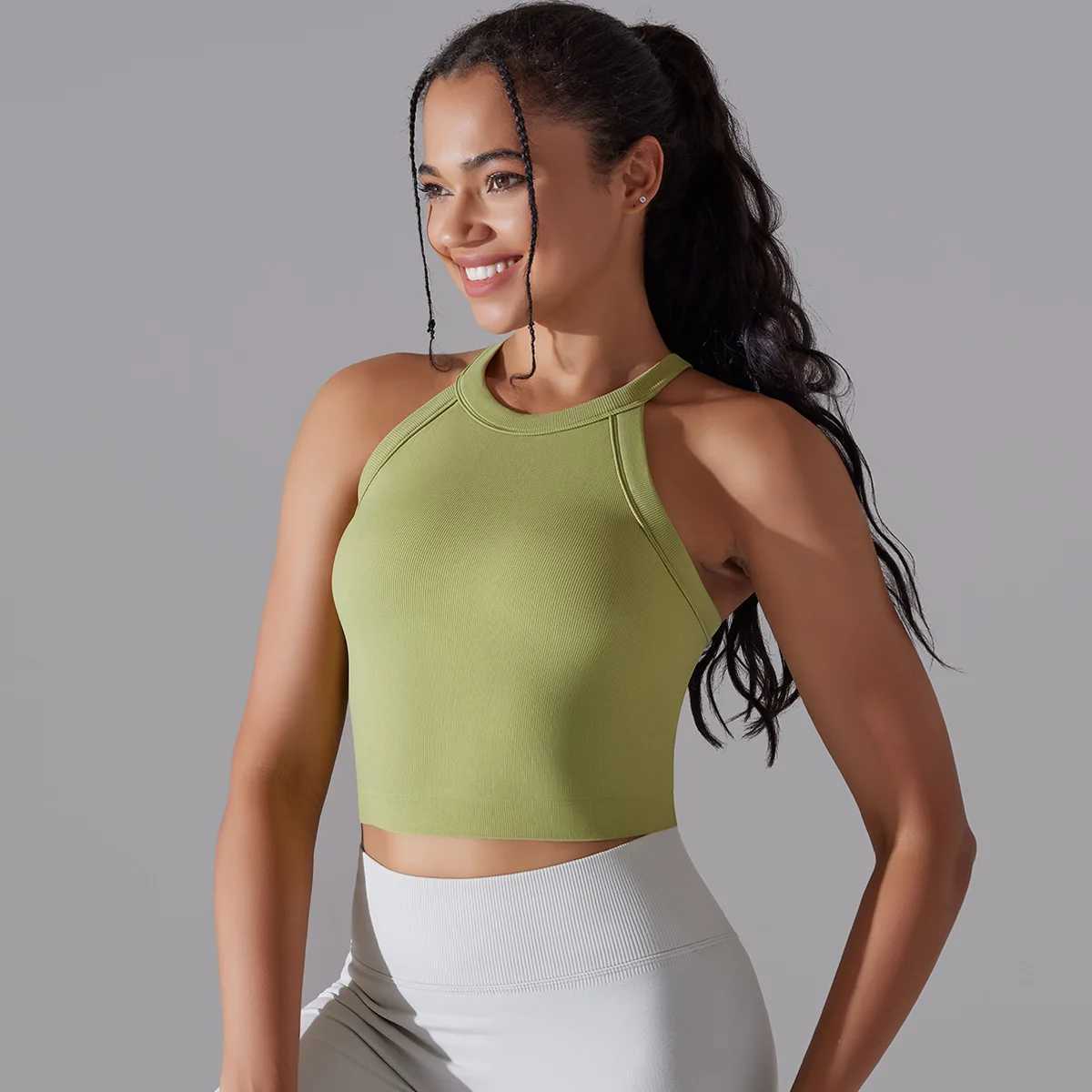 Hot seamless womens sports bra yoga top high impact fast drying yoga gym running fitness bra womens sports shirtXJ250410