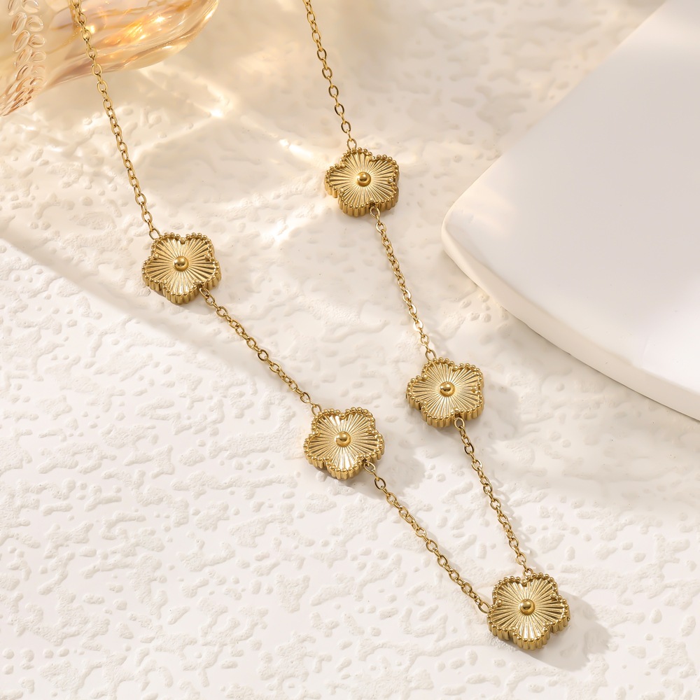 Designer Necklace For Women's Necklace Titanium Steel Necklace Bracelet And Earring Collection Personality Simple Style Luxury Fashion Necklace 3