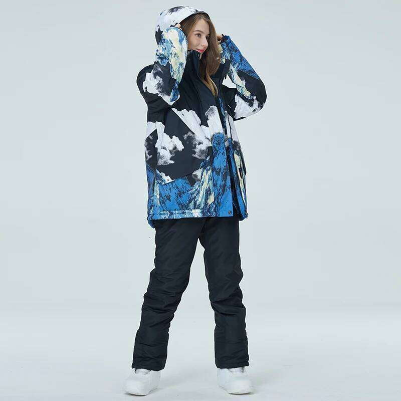 Colorful, Snow Suit, Men Women Ice Suit Wear, Waterproof, Winter Costume, Snowboarding Clothing, Ski Sets Jackets And Pants