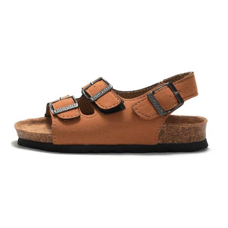 New sandals childrens sandals girls and boys sandals breathable flat shoes summer comfortable cork sandals Z250410