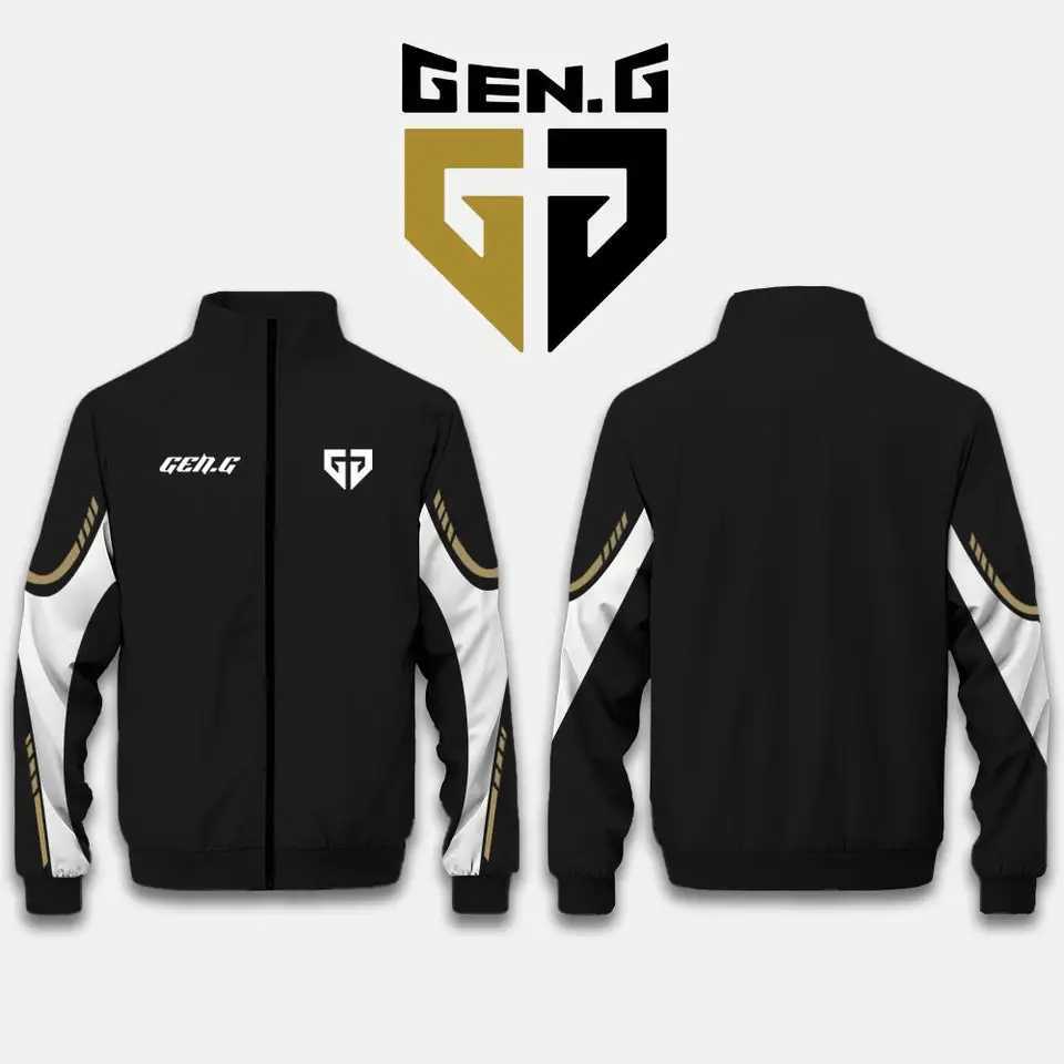 2025 New GenG Esports Club Team Autumn And Winter Gamer Daily Casual Jacket Fan Gift Customizable Name Stand Collar Top W251110