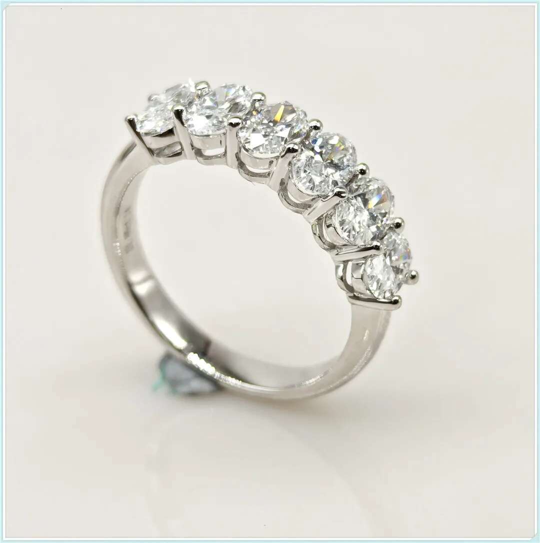 0.3ct Oval 6 TONE D Color CVD Lab Grown Diamond Rings for Women Proposal Wedding Bride Jewelry fashion jewelry wholesale