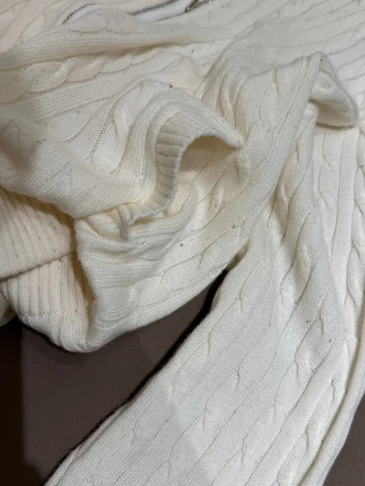 Autumn solid color hooded knitted soft wool pant suit 251110