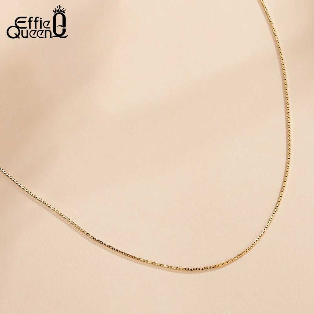 Effie 14K Warm Belly Box Gold Waist Chain Summer Beach Adjustable 925 Pure Silver Body Belly Chain CW02 X250410