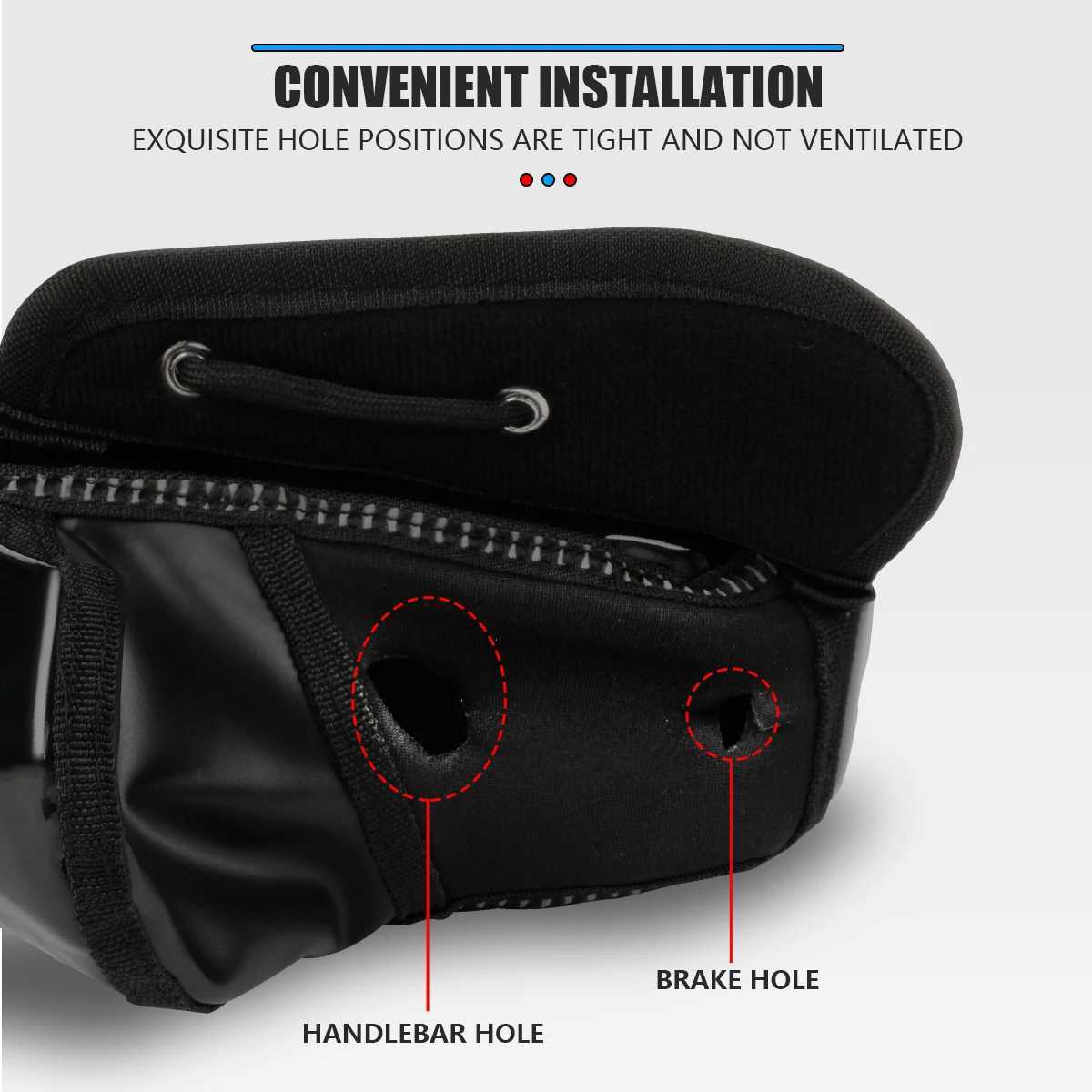 Motorcycle Handlebar Gloves Muffs Scooter Winter Warm Handle Gloves Waterproof Windproof Motorbike Handle Bar Hand Cover Muffs S25118