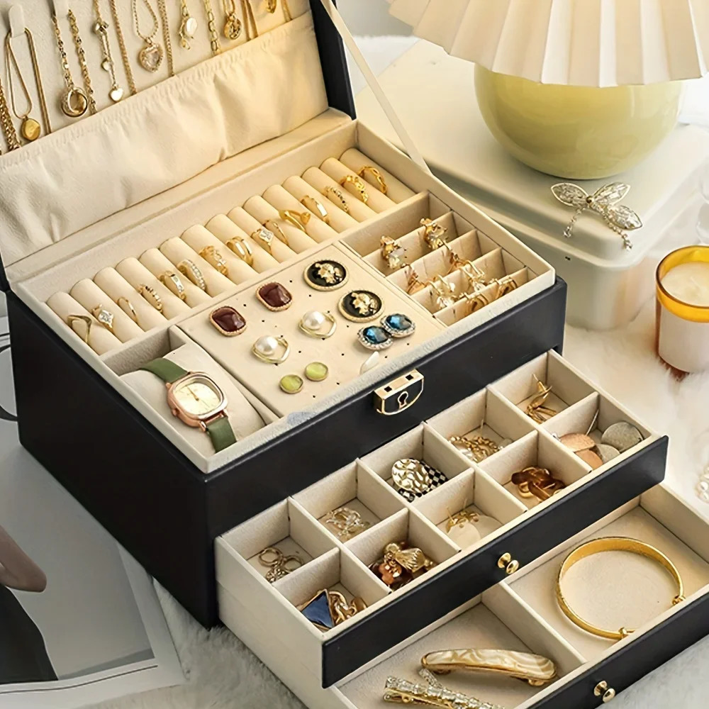 1PC Jewelry Storage Box Necklace Earrings Jewelry Storage Box Ideal choice for Gifts 250409