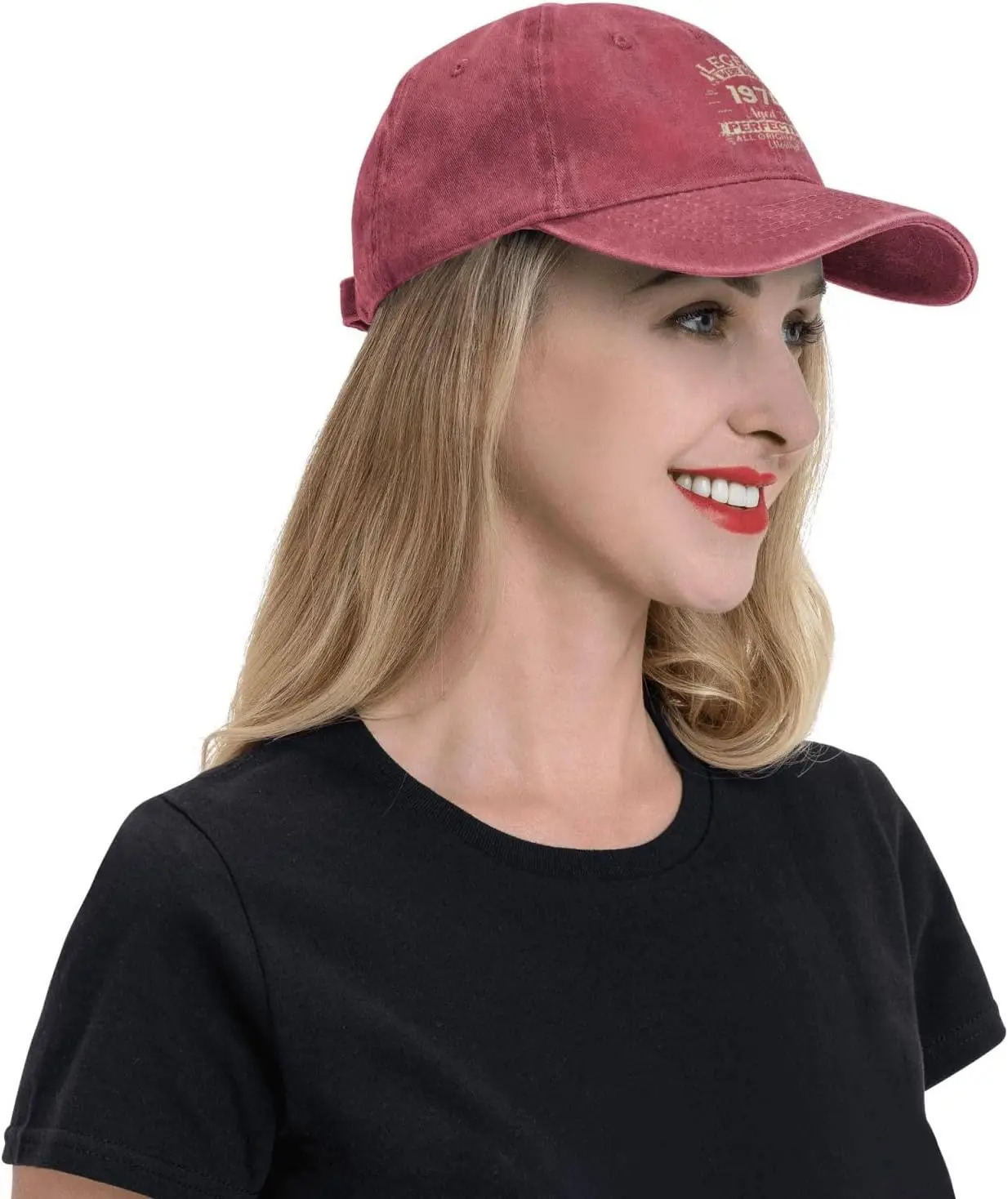 Female hiking cap 49th birthday gift mens cute baseball fashionable retro 1974 250410