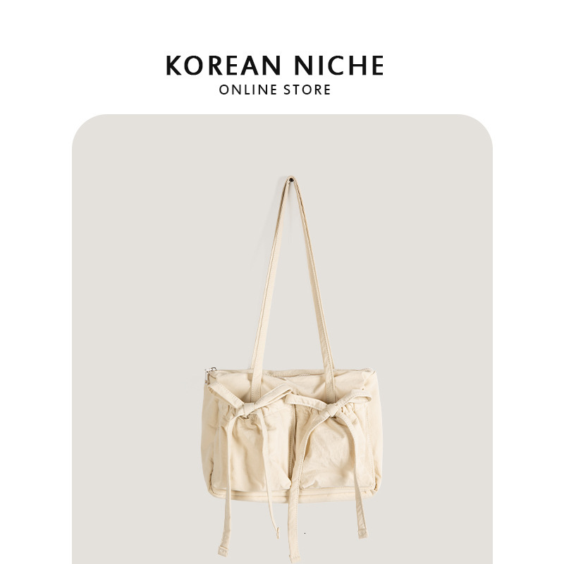 designer bag niche lightweight nylon bow shoulder commuting versatile large capacity tote bag coachtotebag Crossbody bag shoulder bag messenger bag