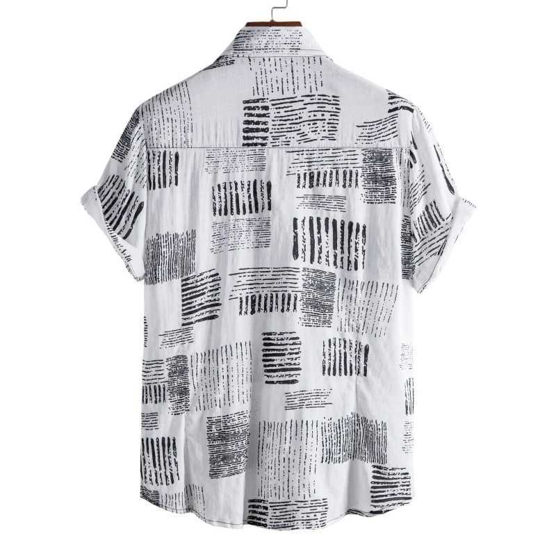 2024 new mens clothing oversized shirt mens Tiki Beach fashion top social T-shirt luxury Hawaiian cotton T-shirt X250410