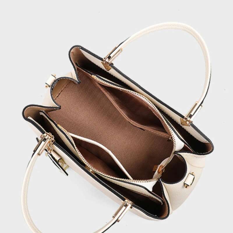 Genuine Leather Women's Handbag Large Capacity Single Shoulder Crossbody Tote Bag, Fashionable And Elegant Practical Quality Bag