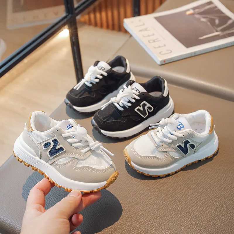 Summer Spring Kids Breathable Mesh Outdoor Sports Shoes Non-slip Wear-resistant Lace-up Casual Toddler Sneakers for Boys GirlsT251110