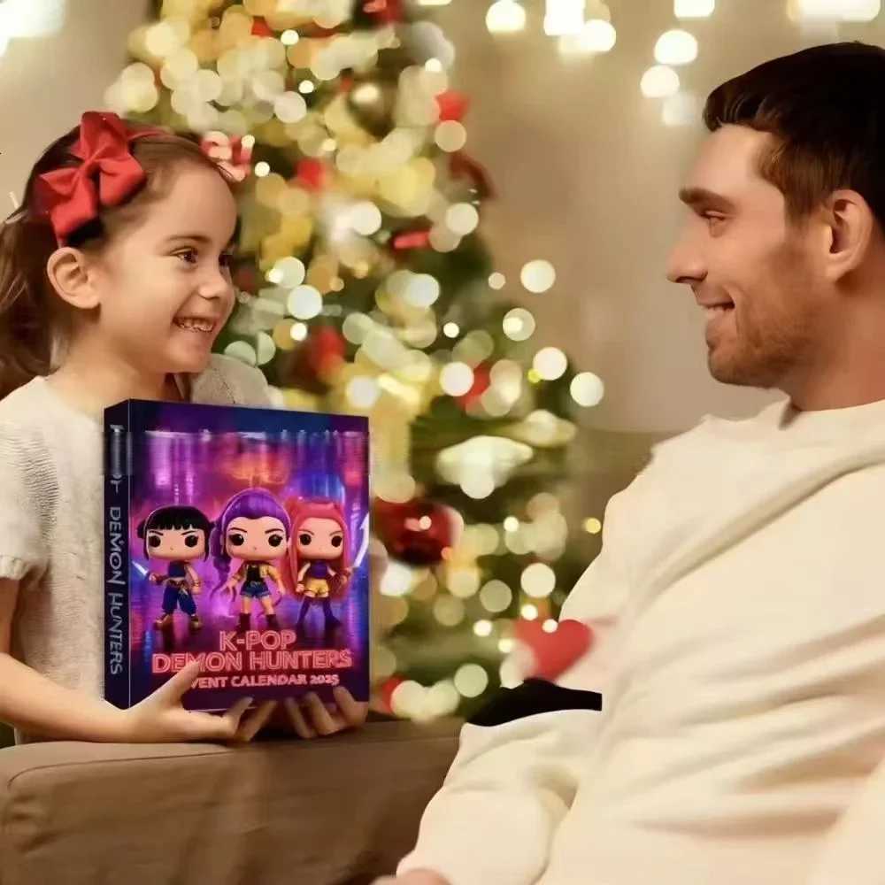 Christmas Blind Box Devil Kpop Demon Hunter KDH Premium Advent Calendar 2025 Witch Hunting Team Acrylic Pendant Toy Gift Z251110