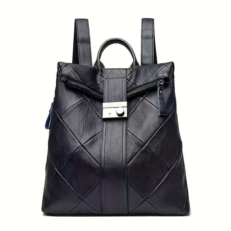 Women S Backpack Large Capacity Anti Theft Handbag Zipper Closure Adjustable Shoulder Strap Lightweight Genuine Leather Bag For Business Travel