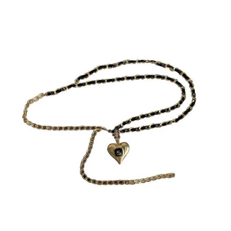 Luxury brand metal chain strap suitable for temperature pendants suitable for jeans suits dresses belts Fem designer chain accessories X250410