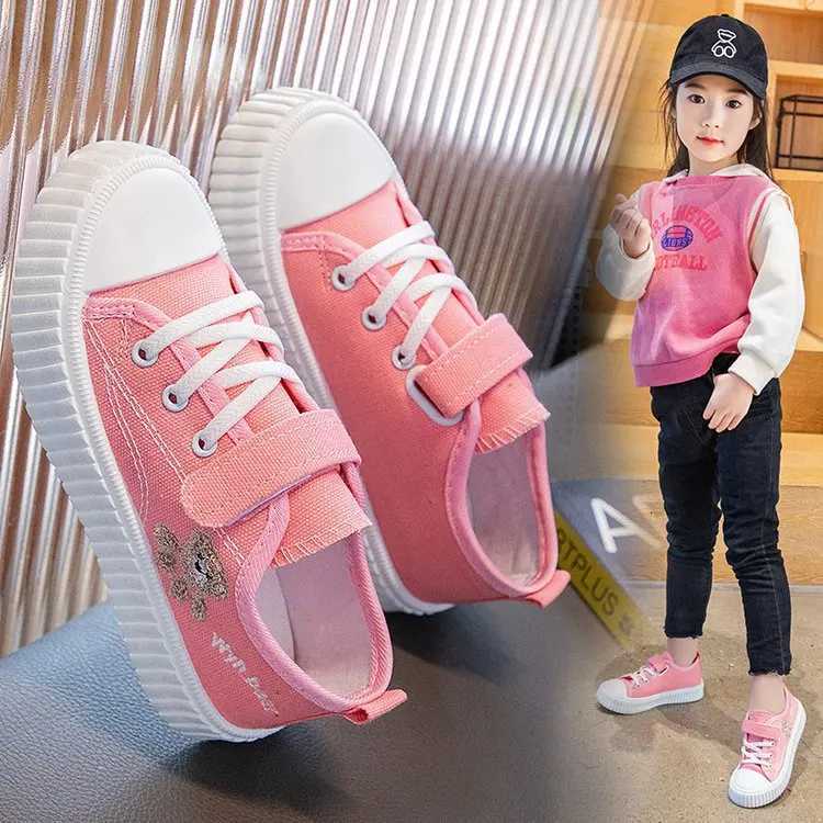 Childrens Canvas Shoes Soft Sole Comfortable Cookie Shoes Boys and Girls Breathable Non-slip Leisure Sports Canvas ShoesT251110