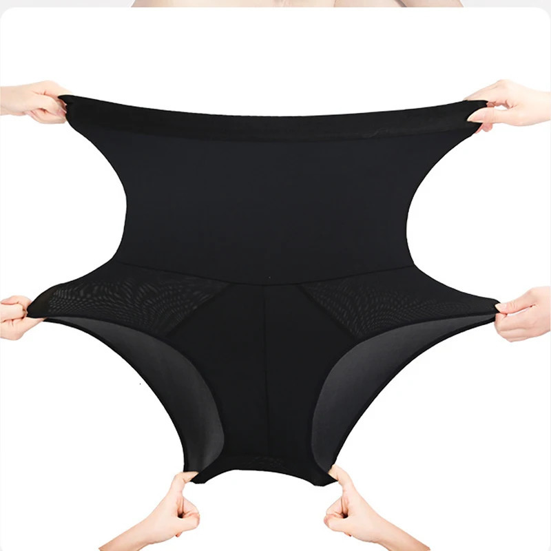 1pcs Men High Waist Shapewear Pants Tummy Control Shorts Body Shaper Compression Trainer Belly Tummy Slimming Boxer Underwear 250409