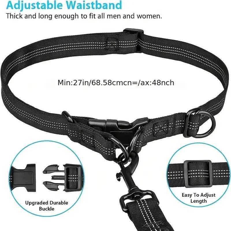 Stay Hands-Free Safe with Our Adjustable Dog Running Leash - Perfect for Medium Large Dogs J251110