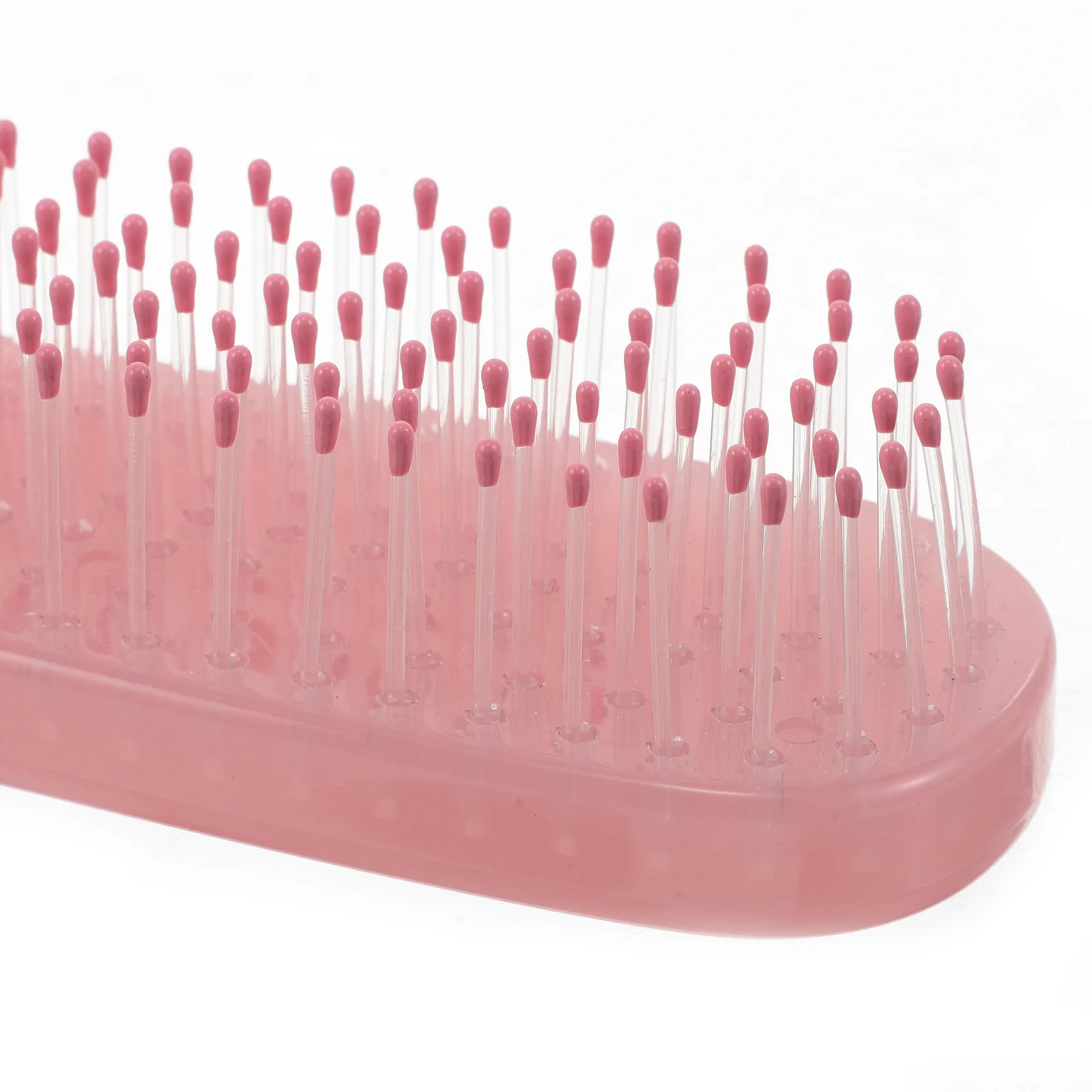 Mermaid Hair Comb Pink Nylon Bristles Anti-Static Detangler Massage Scalp Brush Hair Styling Tool Women Massage Comb 251107