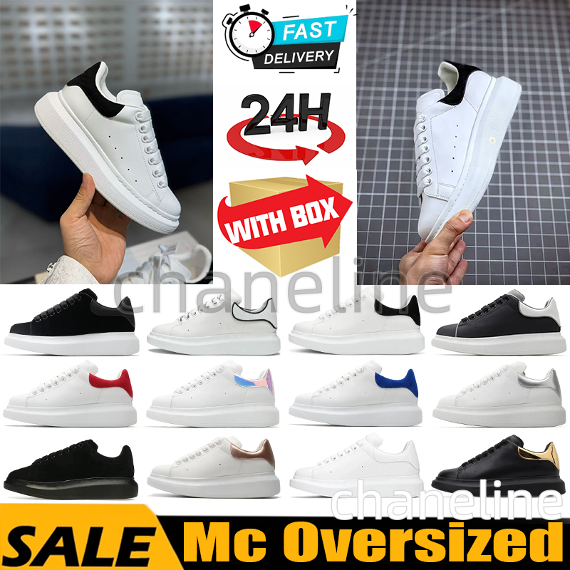 Chaussures de créateurs plate-forme de sneaker surdimensionnée Scarpe homme femme blanc noir en cuir en cuir en cuir en cuir