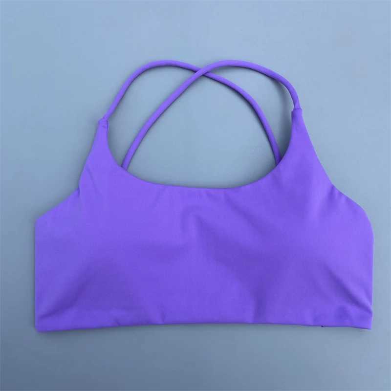 Womens sports bra sexy cross strap back fitness Bralette high impact gym yoga exercise crop tops push ups running underwearXJ250410