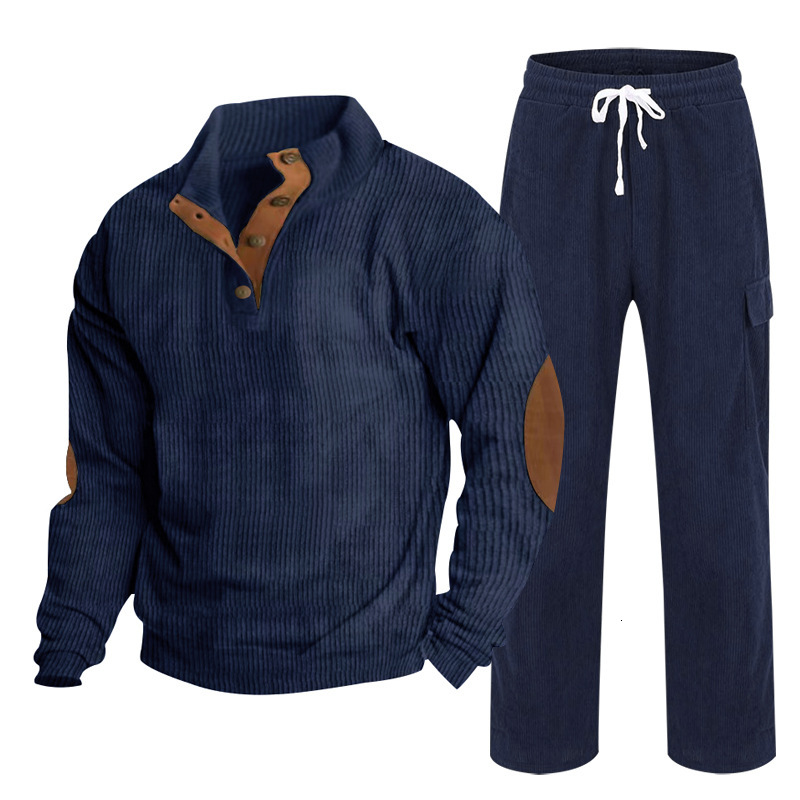 Autumn and winter new half zipper pullover stand up collar sweatshirt loose and versatile sports and leisure set