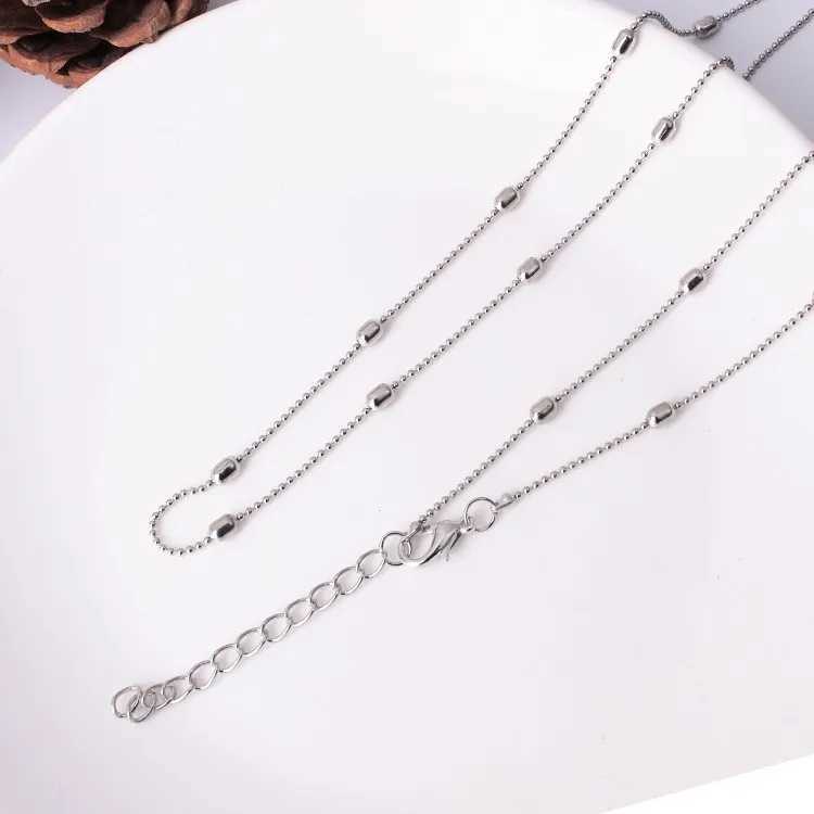 Wen New Summer Casual Fashion Body Clothing Chain Copper Bead Chain Simple Waist Chain BD7046 X250410