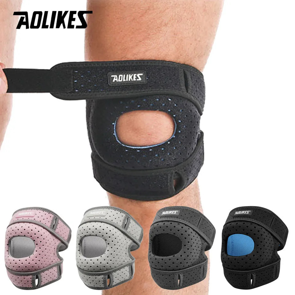 AOLIKES 1PC Patella Knee Brace Knee Compression Sleeve Support for Women Men Knee Pain Arthritis Pain Sport Knee Guard Knee Pads 250410